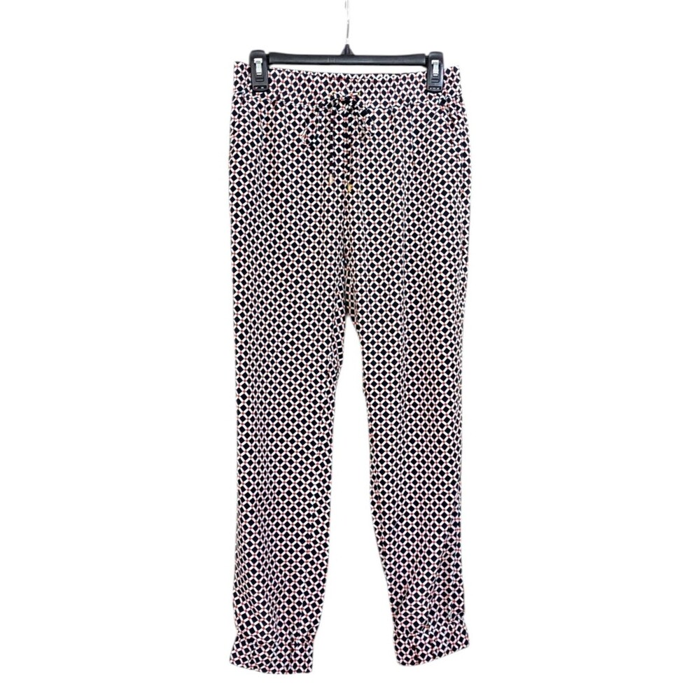 MICHAEL Michael Kors Black, White & Orange Satin Joggers - Size 2 Womens